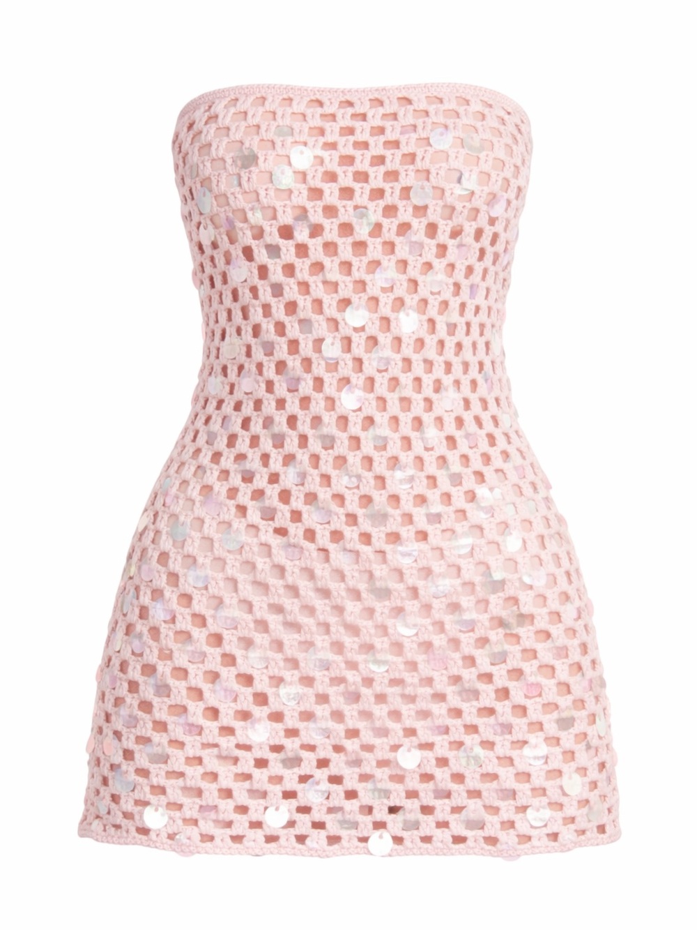 Peppermayo Montana Sequin Crochet Mini Dress - Size S/M